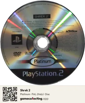 Shrek 2 PlayStation 2, PAL disc