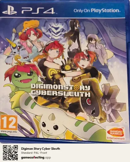 Digimon Story Cyber Sleuth PlayStation 4, PAL box front