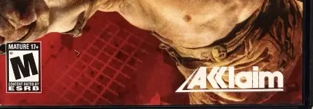 Gladiator: Sword of Vengeance, the ESRB box on its front