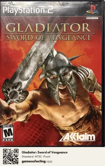 Gladiator: Sword of Vengeance PlayStation 2, NTSC box front