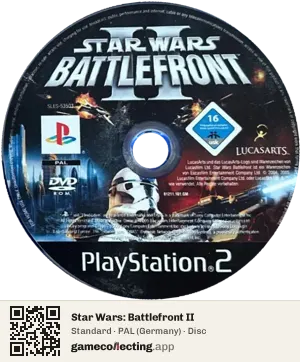 Star Wars: Battlefront II PlayStation 2, PAL disc