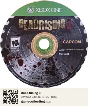 Dead Rising 3 Xbox One, NTSC disc