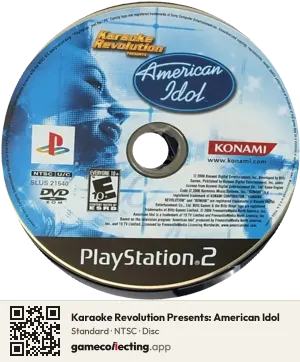 Karaoke Revolution Presents: American Idol PlayStation 2, NTSC disc