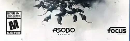 A Plague Tale: Innocence, the ESRB box on its front