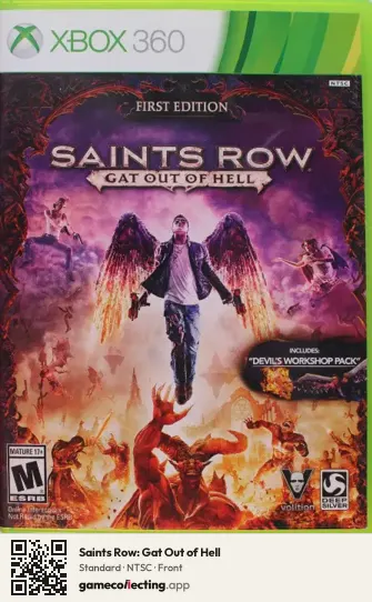 Saints Row: Gat Out of Hell Xbox 360, NTSC box front