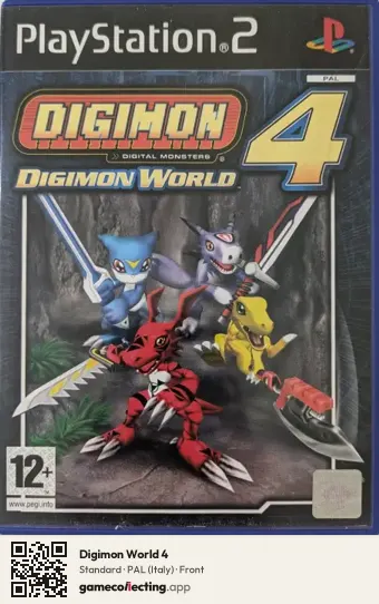 Digimon World 4 PlayStation 2, Italy box front