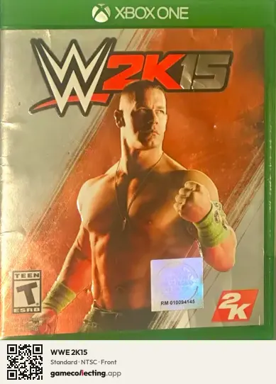 WWE 2K15 Xbox One, NTSC box front