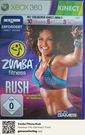 Zumba Fitness Rush Xbox 360, Germany box front