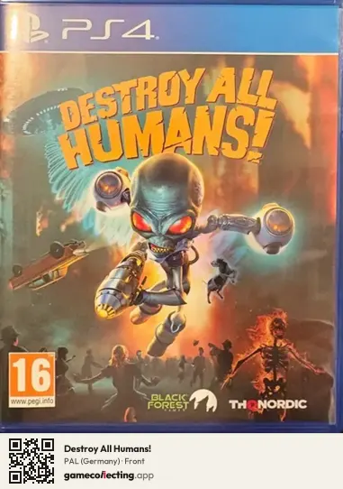 Destroy All Humans! PlayStation 4, Germany box front