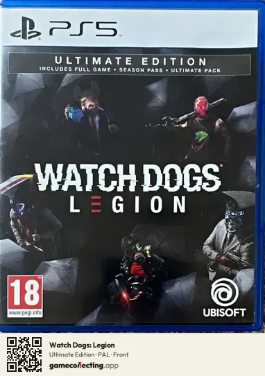 Watch Dogs: Legion PlayStation 5, PAL box front