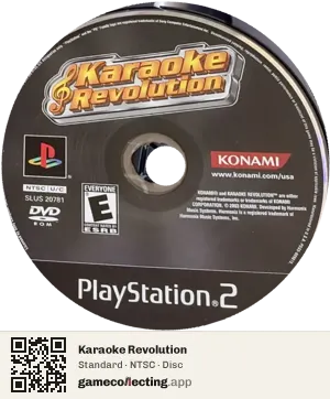 Karaoke Revolution PlayStation 2, NTSC disc