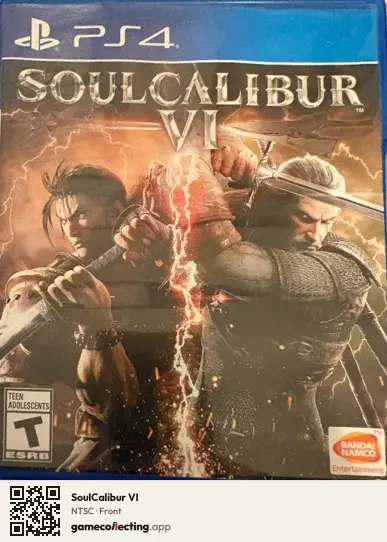 SoulCalibur VI PlayStation 4, NTSC box front