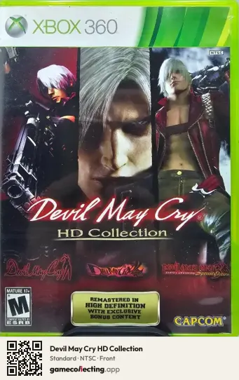 Devil May Cry HD Collection Xbox 360, NTSC box front