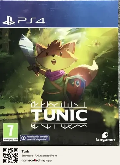 Tunic PlayStation 4, Spain box front