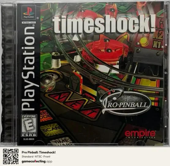 Pro Pinball: Timeshock! PlayStation, NTSC box front