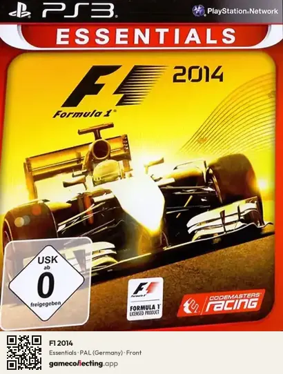 F1 2014 PlayStation 3, Germany box front