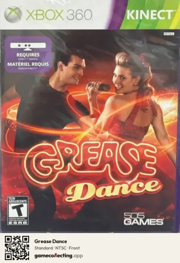 Grease Dance Xbox 360, NTSC box front