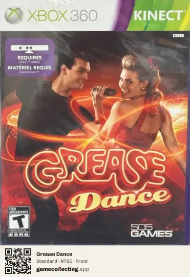 Grease Dance Xbox 360, NTSC box front