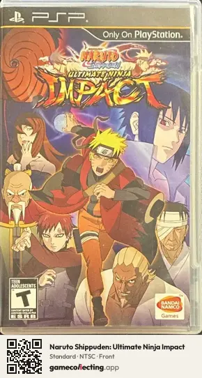 Naruto Shippuden: Ultimate Ninja Impact PlayStation Portable, NTSC box front