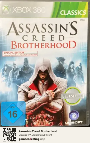 Assassin's Creed: Brotherhood Xbox 360, Germany box front