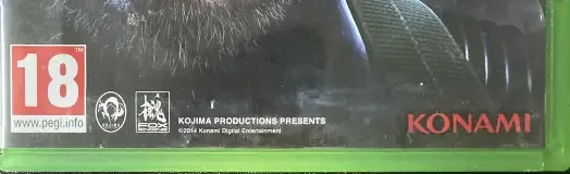 Metal Gear Solid V: Ground Zeroes, the PEGI square on its front