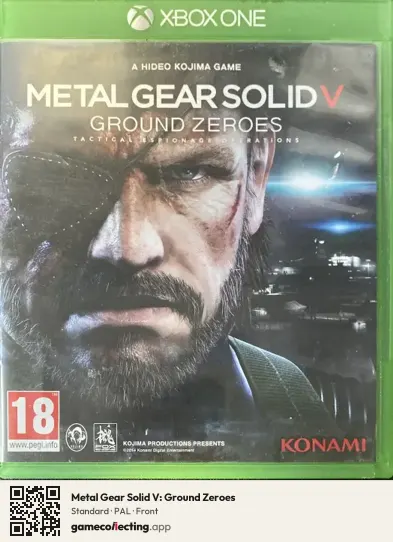 Metal Gear Solid V: Ground Zeroes Xbox One, PAL box front