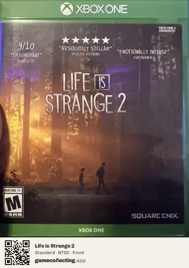 Life is Strange 2 Xbox One, NTSC box front