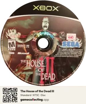 The House of the Dead III Xbox, NTSC disc