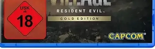 Resident Evil Village, the USK square on its front