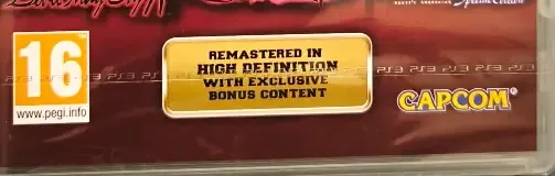 Devil May Cry HD Collection, the PEGI square on its front