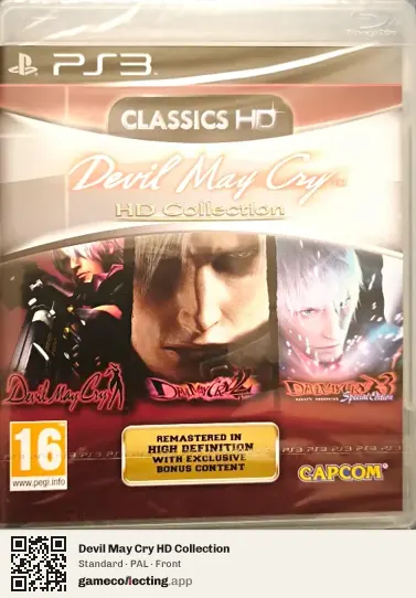 Devil May Cry HD Collection PlayStation 3, PAL box front