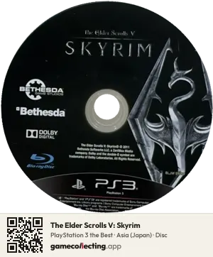 The Elder Scrolls V: Skyrim PlayStation 3, Asia disc