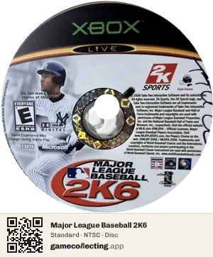 Major League Baseball 2K6 Xbox 360, NTSC disc