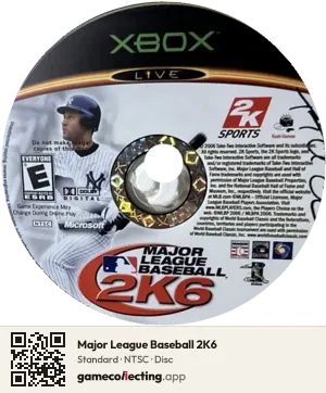 Major League Baseball 2K6 Xbox 360, NTSC disc