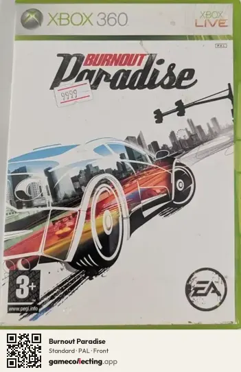 Burnout Paradise Xbox 360, PAL box front