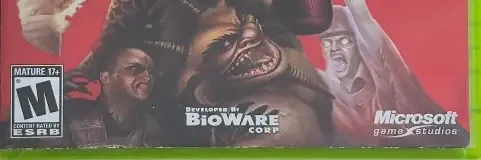 Jade Empire, the ESRB box on its front
