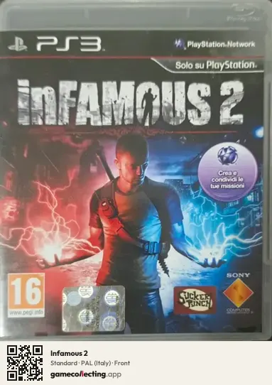 Infamous 2 PlayStation 3, Italy box front