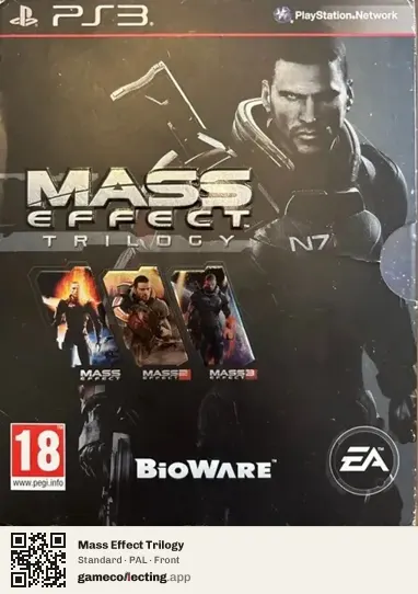 Mass Effect Trilogy PlayStation 3, PAL box front