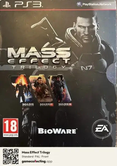 Mass Effect Trilogy PlayStation 3, PAL box front
