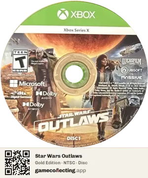 Star Wars Outlaws Xbox Series X, NTSC disc
