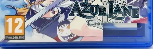 Azur Lane: Crosswave, the PEGI square on its front