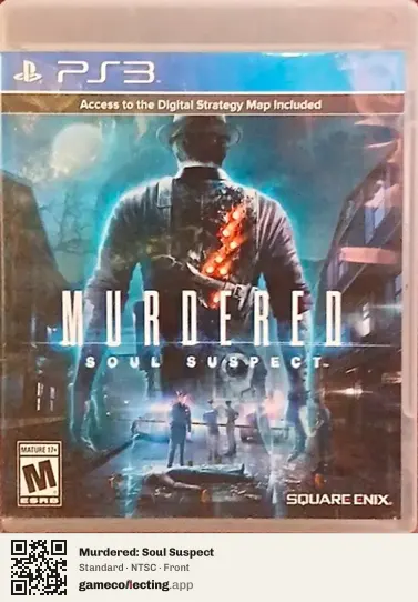 Murdered: Soul Suspect PlayStation 3, NTSC box front