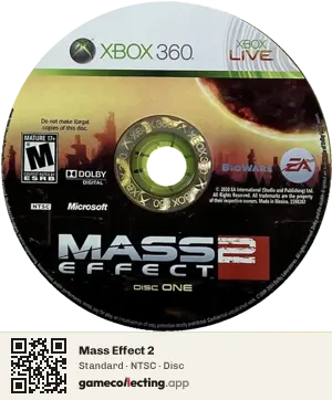 Mass Effect 2 Xbox 360, NTSC disc