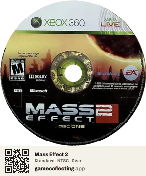 Mass Effect 2 Xbox 360, NTSC disc