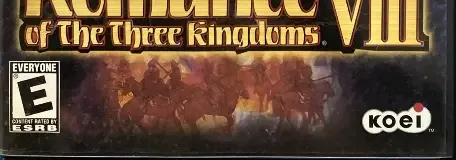 Romance of the Three Kingdoms VIII, the ESRB box on its front