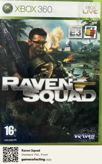 Raven Squad Xbox 360, PAL box front