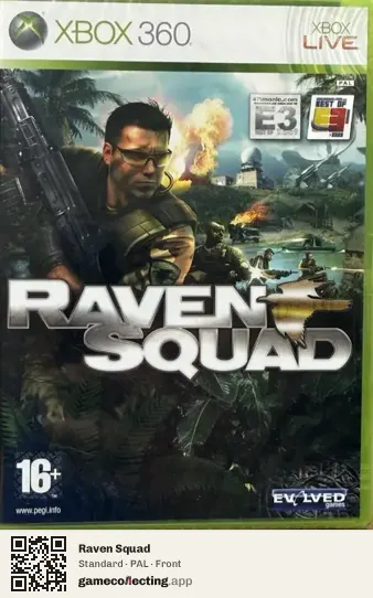 Raven Squad Xbox 360, PAL box front