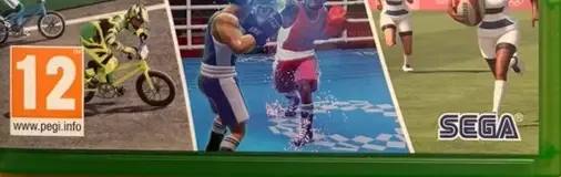 Olympic Games Tokyo 2020: The Official Video Game, the PEGI square on its front