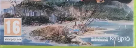 Tropico 3, the PEGI square on its front