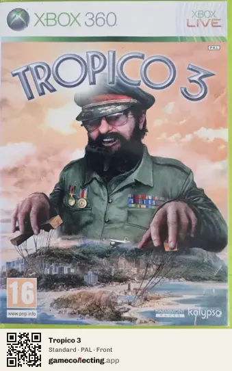 Tropico 3 Xbox 360, PAL box front